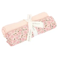 Muselina Algodón Orgánico Fairy Floral & Blossom 70x70 · Little Dutch