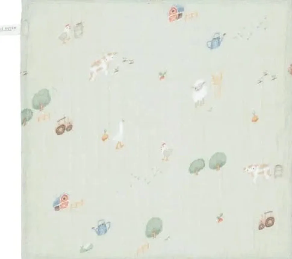 Muselina Algodón Orgánico Little Farm 120 x 120 · Little Dutch