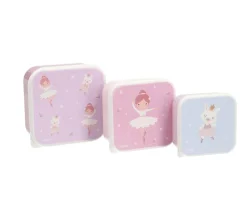 Pack 3 Cajas Almuerzo Ballet