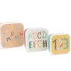 Pack 3 Cajas Almuerzo Funny Letters