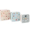 Pack 3 Cajas Almuerzo Geometric Nature