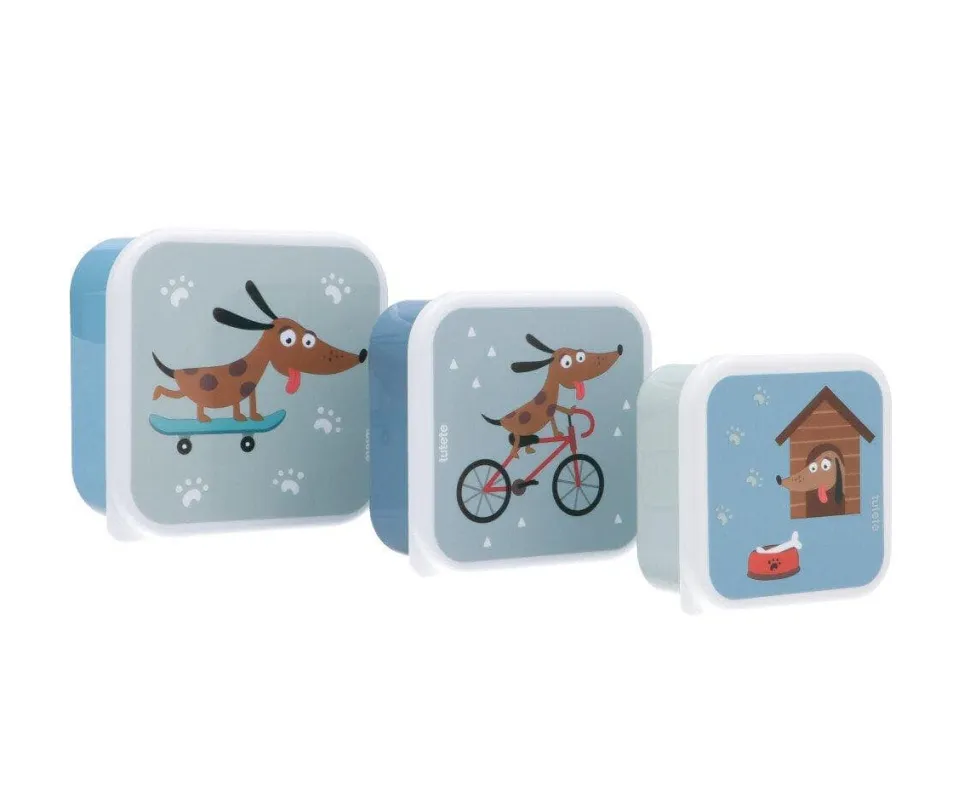 Pack 3 Cajas Almuerzo Skater Dogs