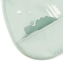 Pack de 2 baberos mini con bolsillo Croco Green · Done by Deer