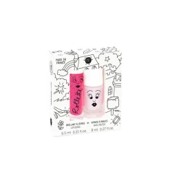 Pack Esmalte de Uñas y Brillo Labial Polly · Nailmatic