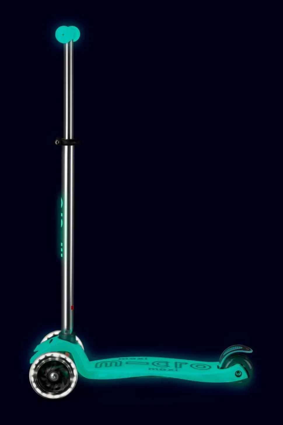 Patinete Maxi Deluxe Glow LED · Turquesa