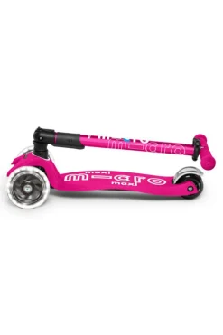 Patinete Maxi Deluxe Plegable LED · Rosa