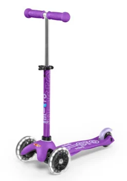 Patinete Mini Deluxe LED · Lila