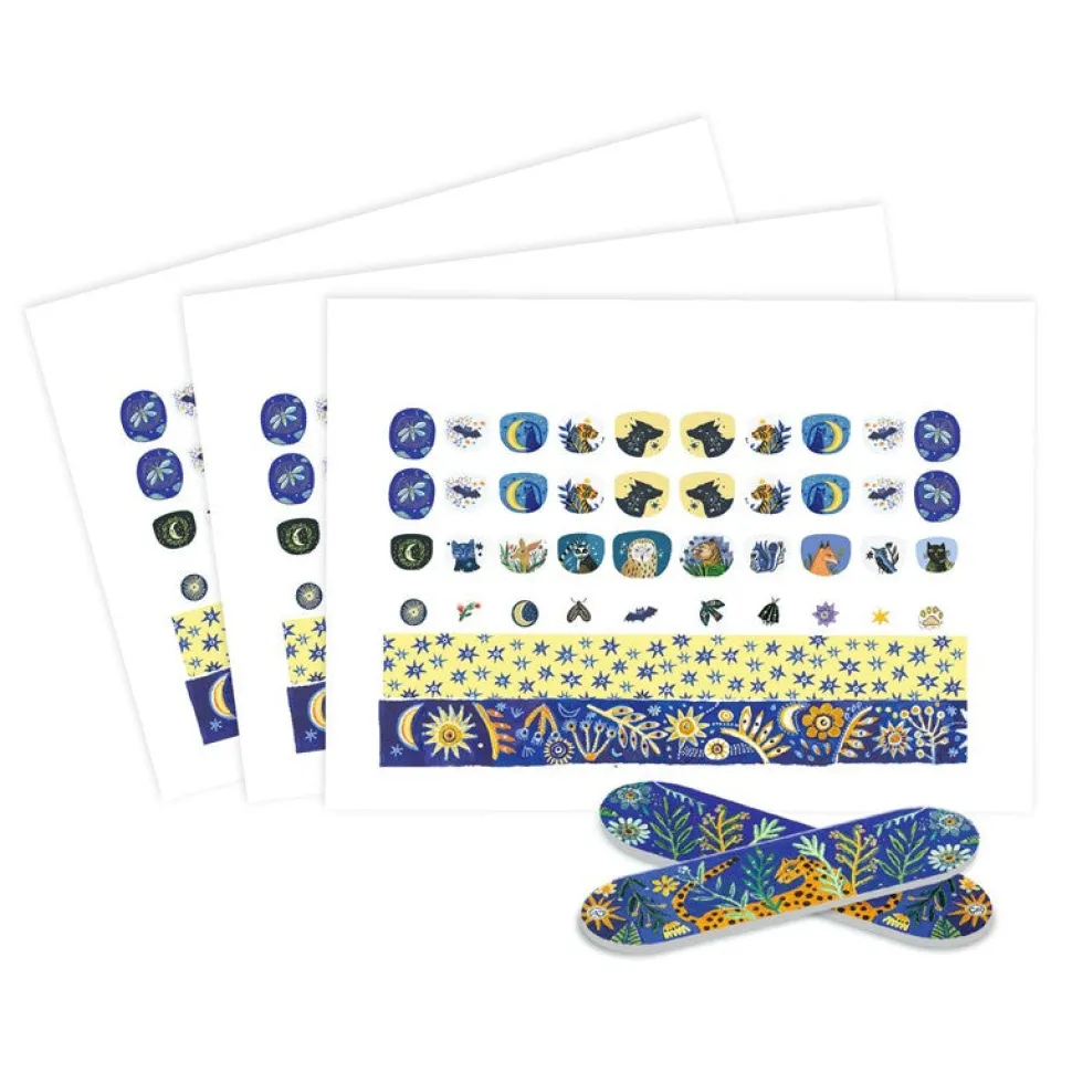 Pegatinas para uñas Reflejos de luna · Djeco