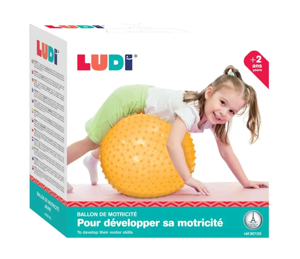 Pelota motricidad XXL amarilla · Ludi