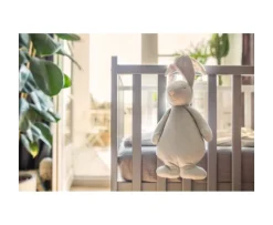 Peluche Luz-Sonido Conejo Moonie Gris/Rosa