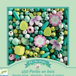 Perlas de Madera Hojas y Flores · DJECO