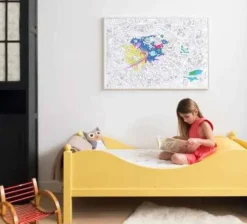 Poster XL Cosmos para colorear 100x70 · OMY