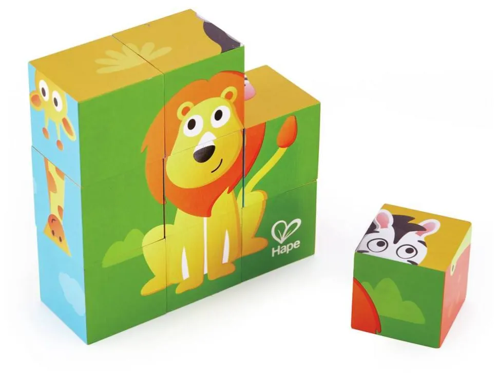 Puzzle de Bloques de Animales de la Selva