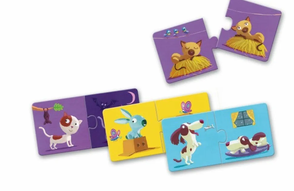Puzzle dúo Contrarios 24 piezas · Djeco