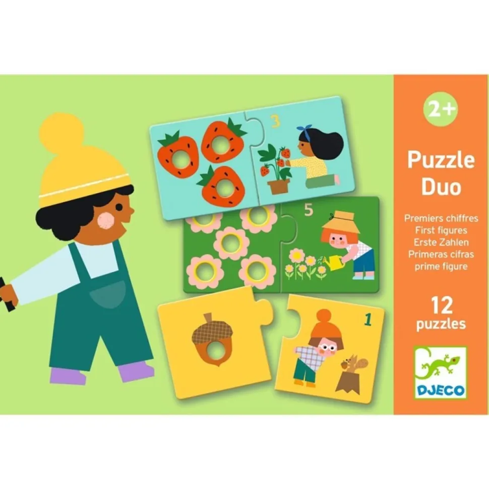 Puzzle dúo Primeras Cifras · Djeco
