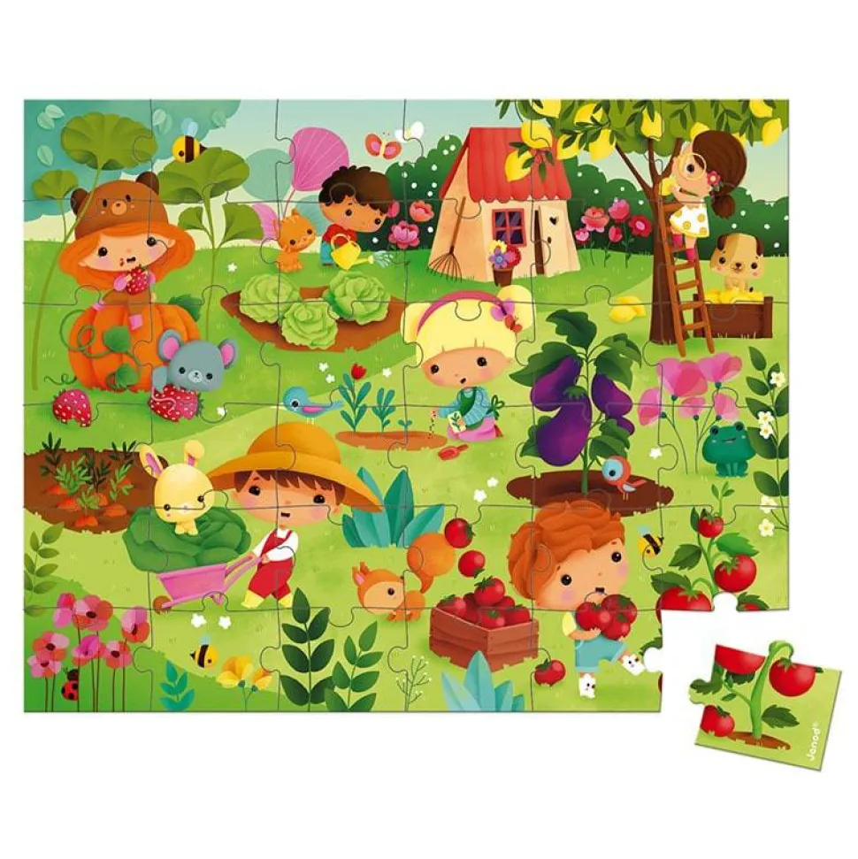Puzzle El Huerto 36 piezas · Janod