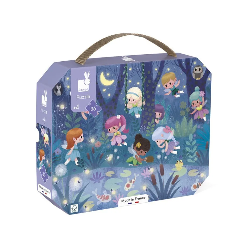 Puzzle Hadas y Nenufares 36 piezas · Janod