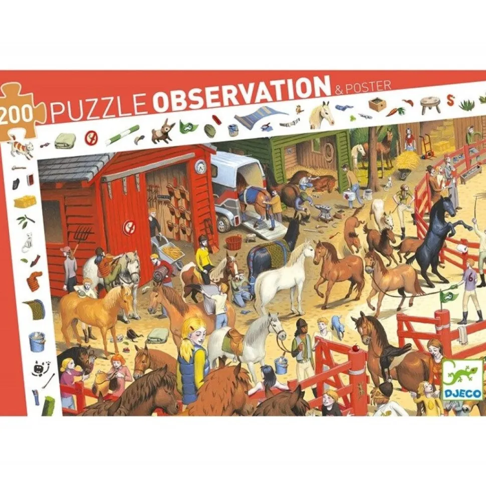 Puzzle Observación · Equitación