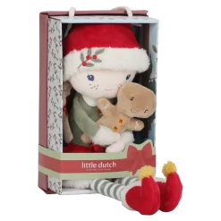 Rosa Muñeca Blandita Navidad · Little Dutch