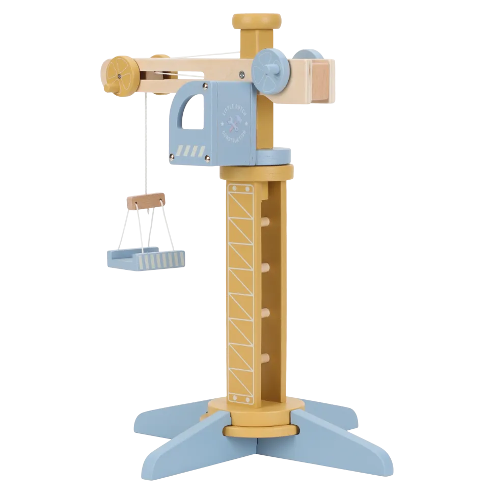 Set Construcción con grúa FSC · Little Dutch