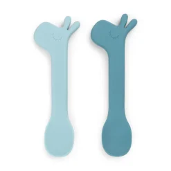 Set 2 cucharas silicona Lalee blue · Done by Deer