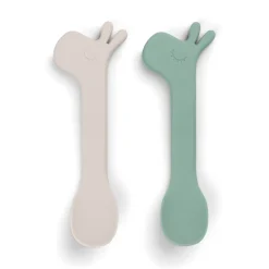 Set 2 cucharas silicona Lalee green · Done by Deer