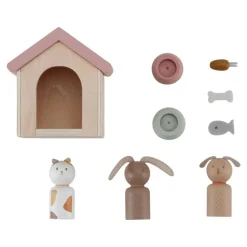 Set de Mascotas para Casa de Muñecas FSC · Little Dutch