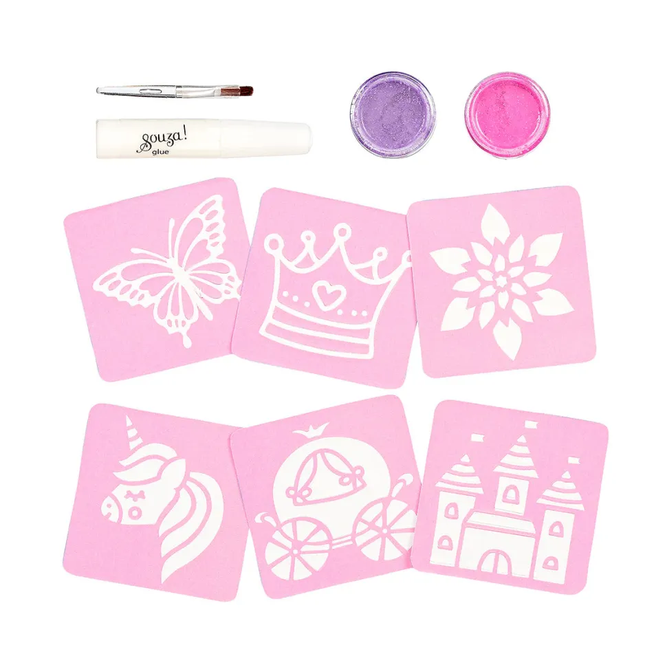Set tatuajes purpurina Princesas · Souza