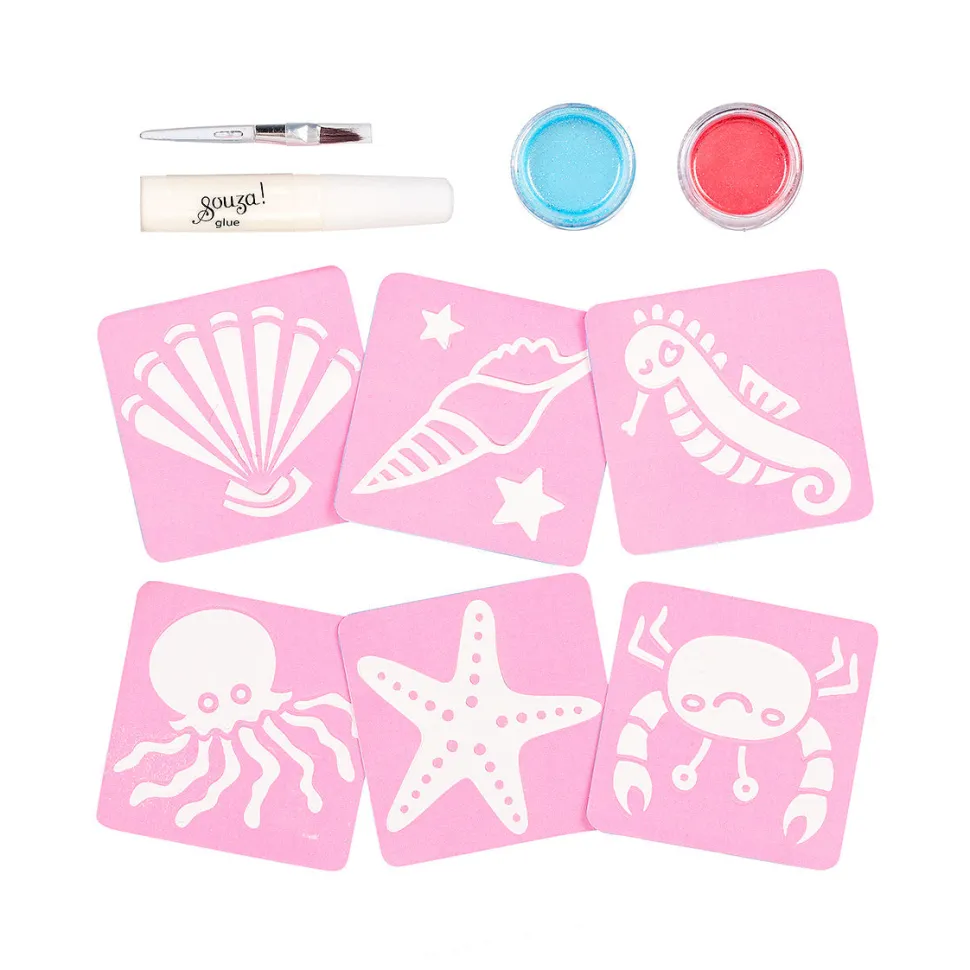 Set tatuajes purpurina Sirenas · Souza
