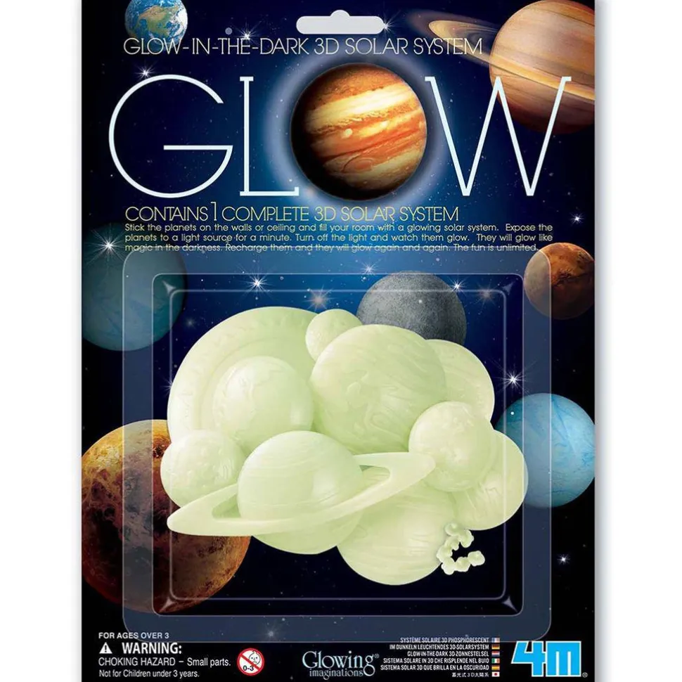 Sistema Solar 3D Brillante en la Oscuridad · 4M