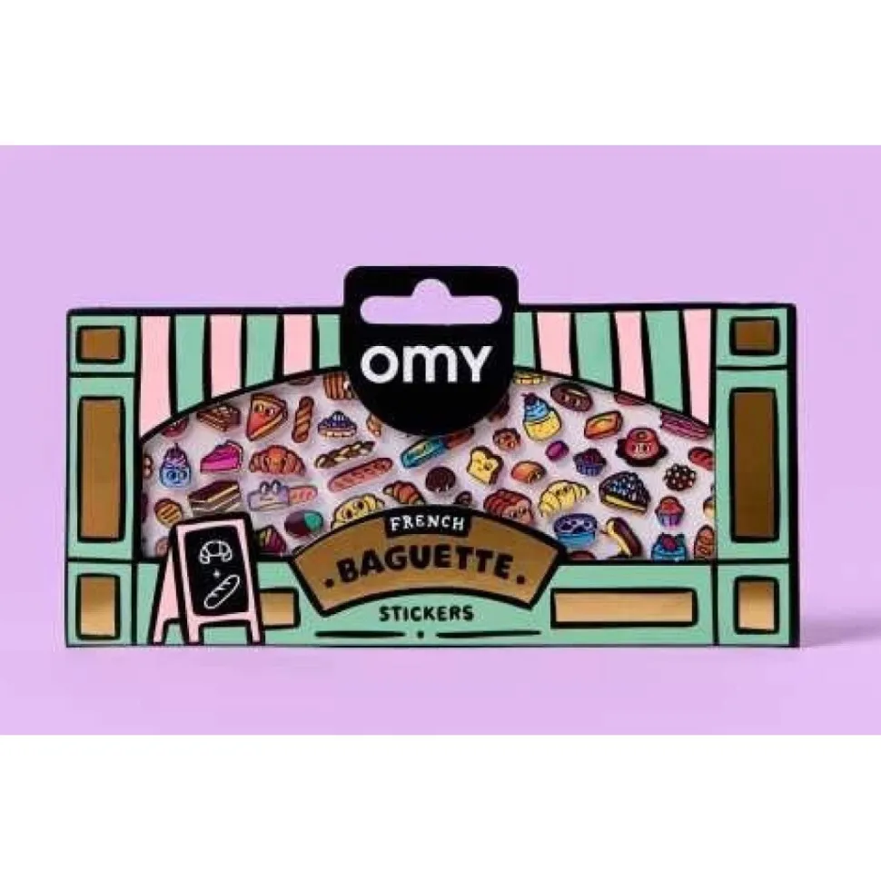 Stickers Boutique Baguette · OMY