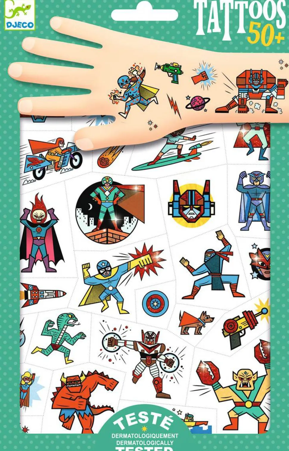 Tatuajes héroes contra villanos · DJECO