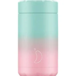Termo Chilly's 500 ml · Gradient Pastel Menta & Rosa