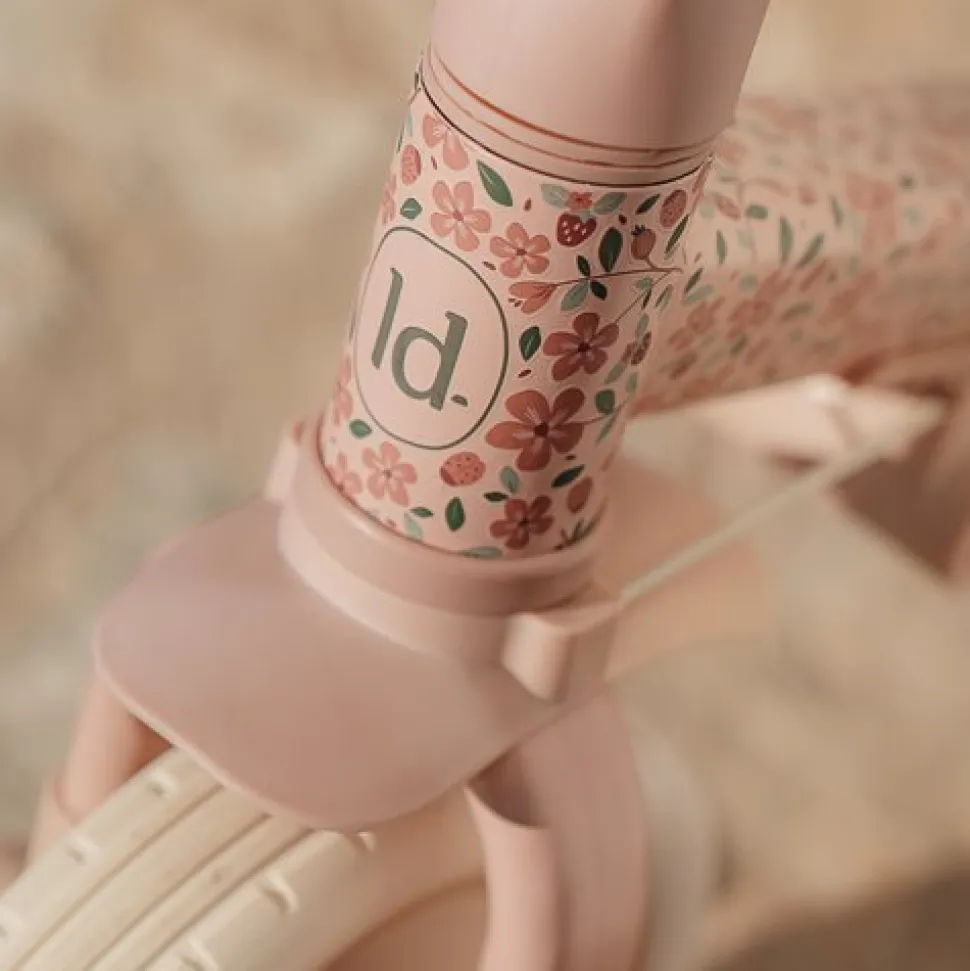 Triciclo con barra Rosa Flores · Little Dutch
