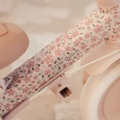Triciclo con barra Rosa Flores · Little Dutch