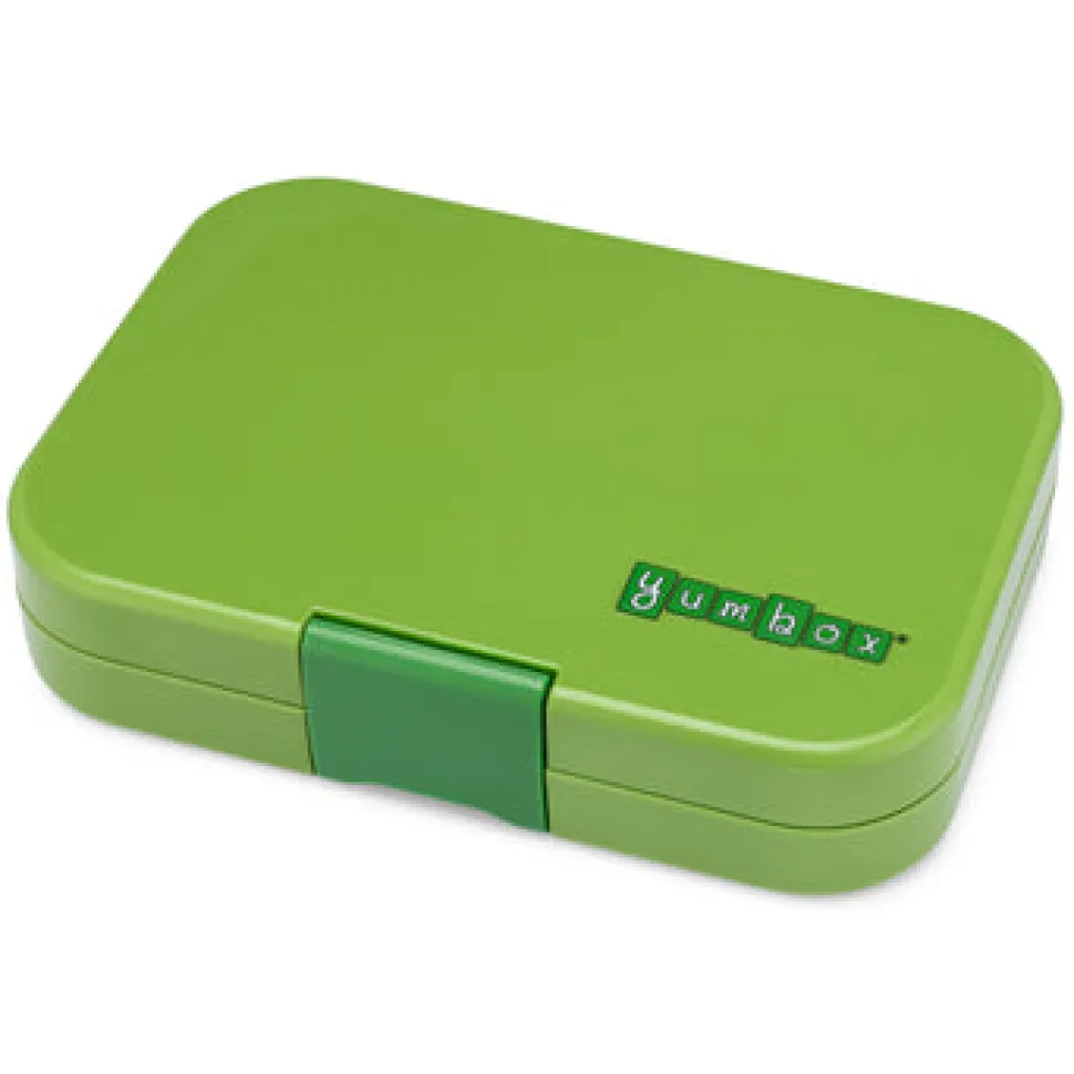 Yumbox Panino 4 compartimentos Green Matcha Race Cars