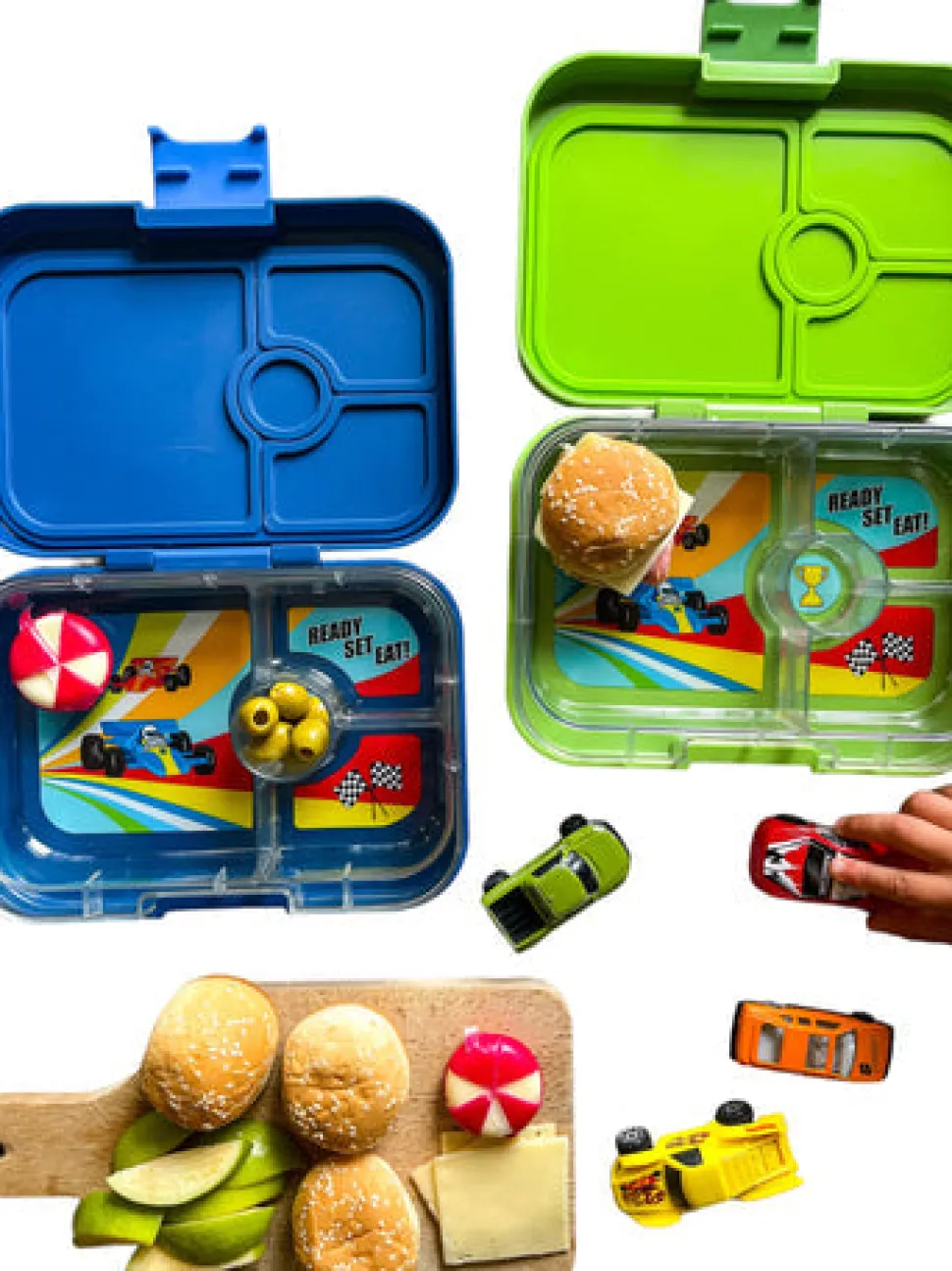 Yumbox Panino 4 compartimentos Montecarlo Blue Race Cars
